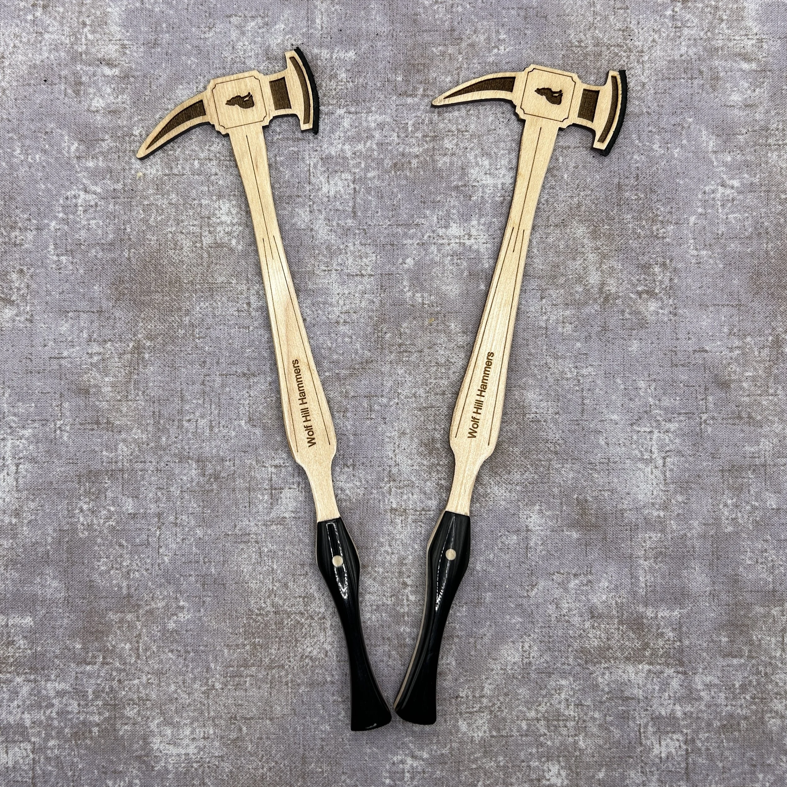 Double Bit Axe Hammered Duclimer Hammer — Wolf Hill Woodworking